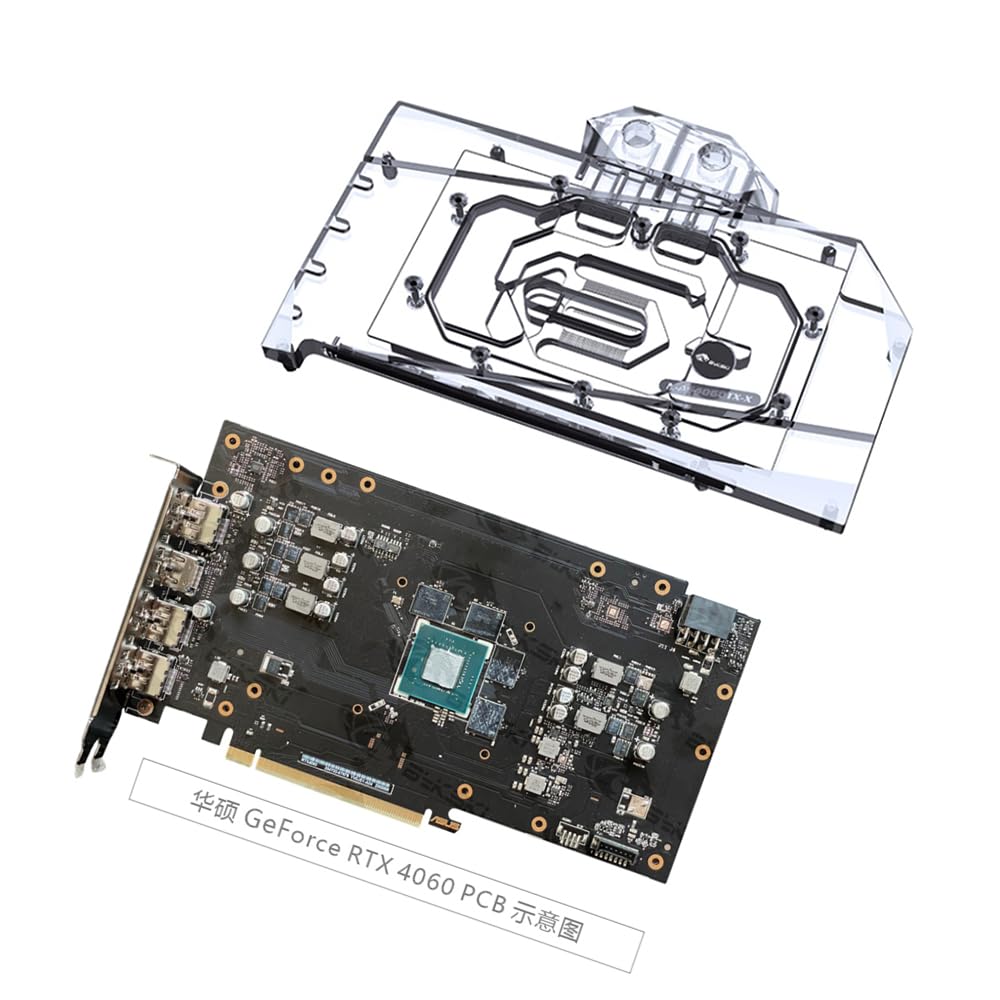 Amazon.com: GPU Waterblock - for Asus TX RTX 4060 Ti O8G Gaming